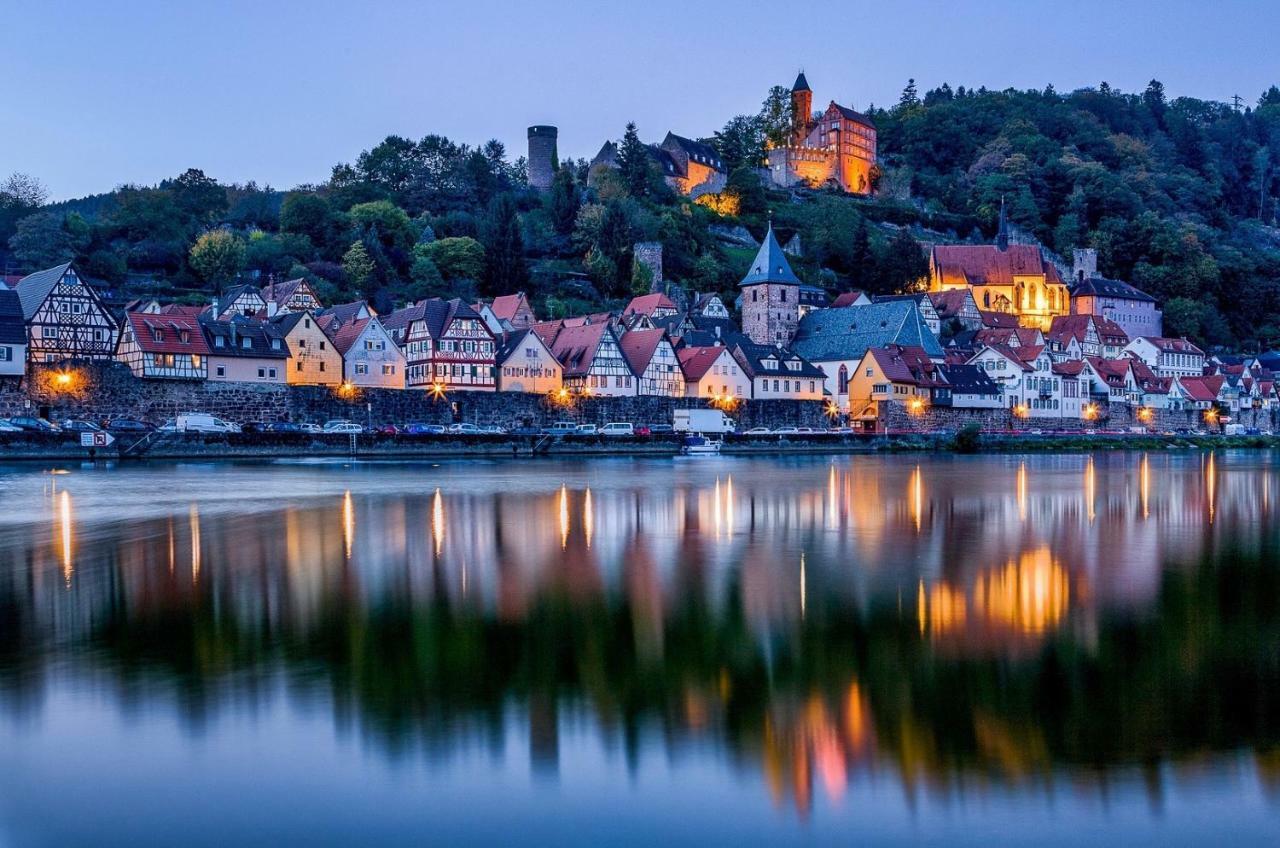 Natur Und Neckarblick Bei Heidelberg Hirschhorn Buitenkant foto